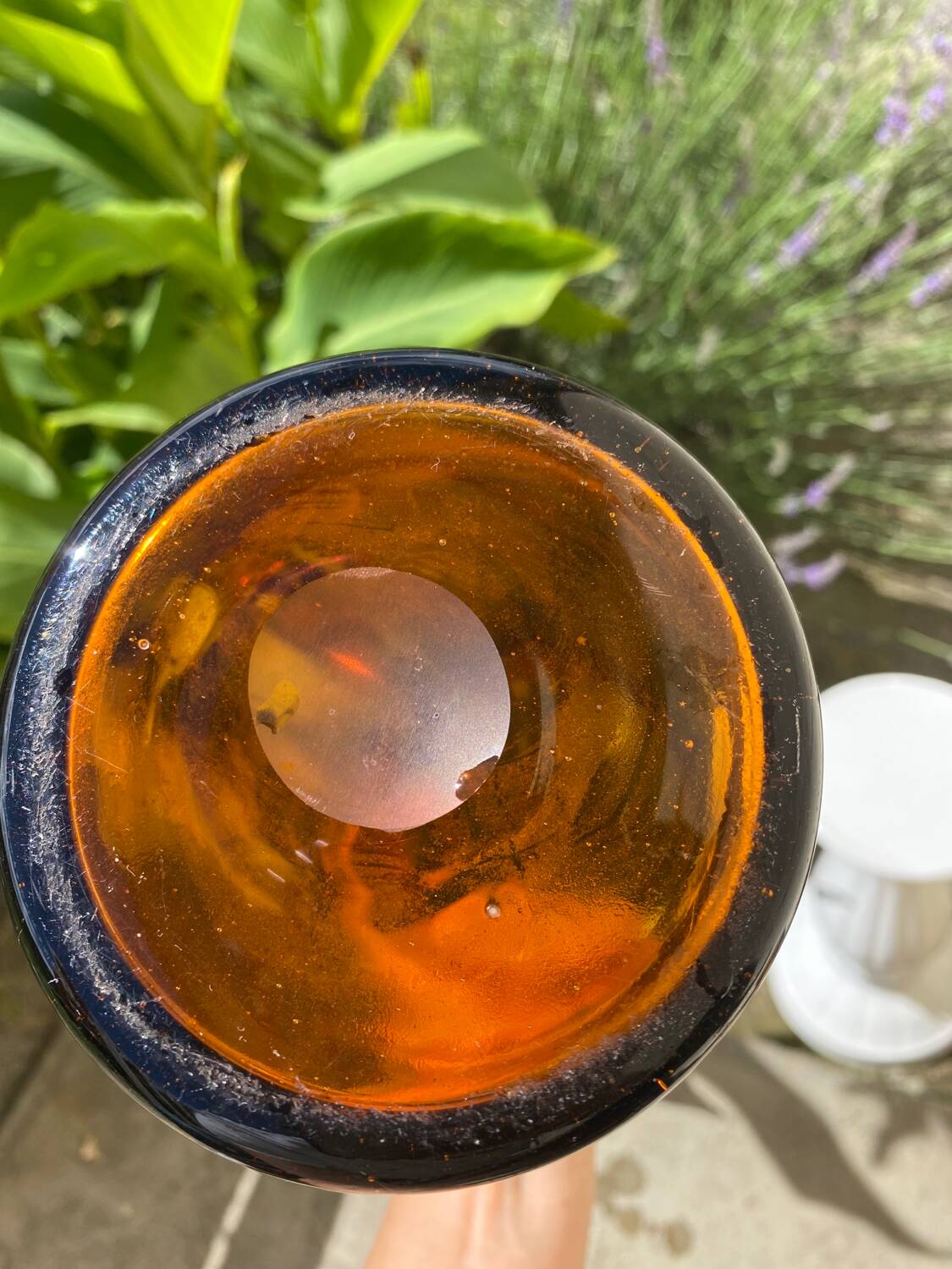 Grande carafe verre soufflé
