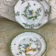 Duo Assiettes anciennes décoratives Moustiers