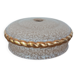 Clichy glass lampshade with golden twist
