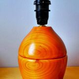 Scandinavian wooden lamp base 1970