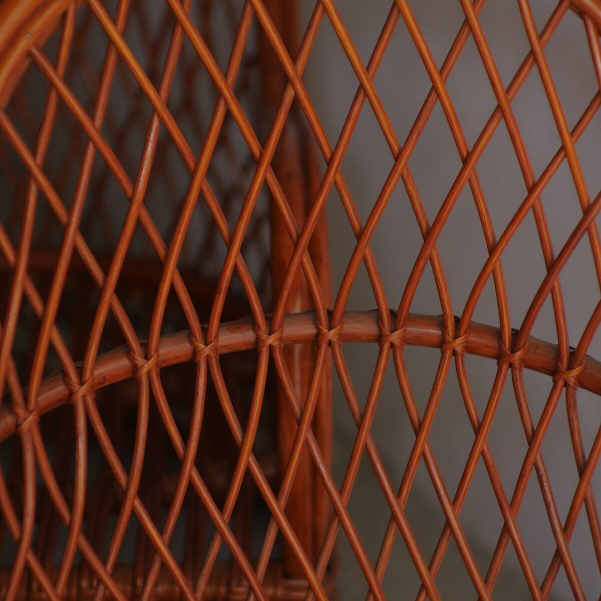 Wicker armchairs by Gervasoni, Italy, 1970s, set of 2.