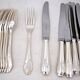 8 fourchettes et 6 couteaux de table Christofle Hotel