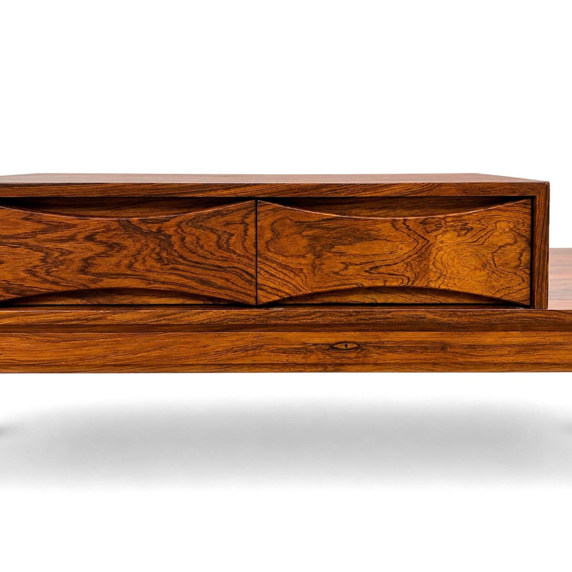 Bench with rosewood box, Swedish design 1960s