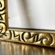Pair of antique art nouveau gilded wooden  frames