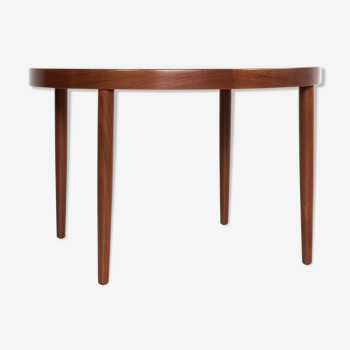 Midcentury Danish round dining table in teak by Gudme 1960s