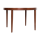 Midcentury Danish round dining table in teak by Gudme 1960s
