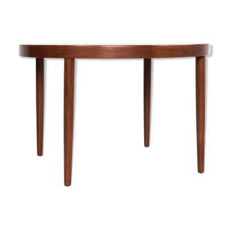 Midcentury Danish round dining table in teak by Gudme 1960s