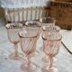 6 coupes à champagne vintage Luminarc Rosaline