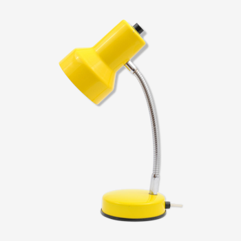 Lampe jaune de Veneta Lumi, années 1980