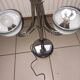 Vintage chromed metal table lamp used