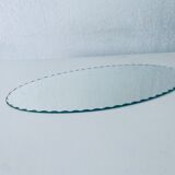 Oval beveled mirror 50x25cm
