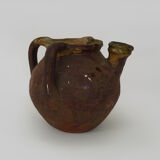 Old oil jug with 3 handles and spout. XIXth