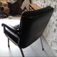 Chrome and black office armchair