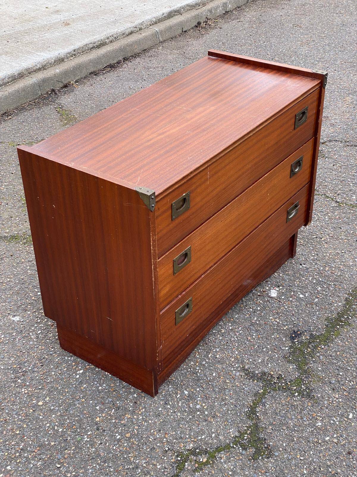 Commode scandinave vintage par Gauthier France style bateau