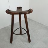 Mid century brutalist bar stools set of 5, 1960s