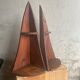 Pair of vintage corner shelves