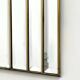 Vintage Art Deco Bevelled Mirror with Brass Trim, 1980s