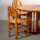 Ranier Daumiller dining room set with 4 chairs and round dining table