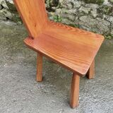 Handcrafted pine chair
