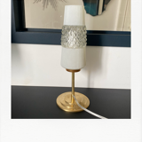 Diamond: brass lamp and antique glassware