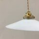 Suspension en opaline blanche