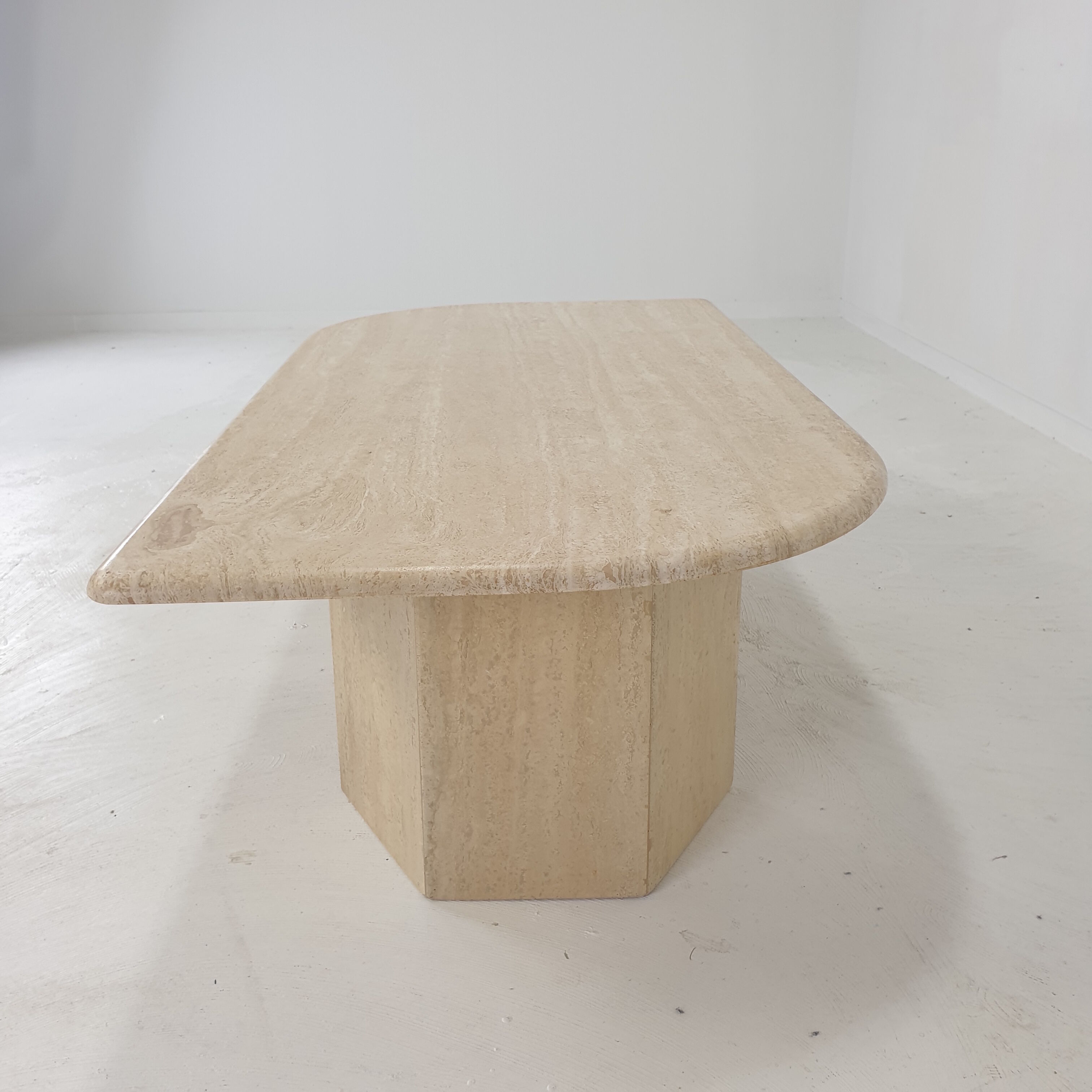 Italian Travertine Coffee Table, 1980's