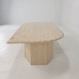 Italian Travertine Coffee Table, 1980's