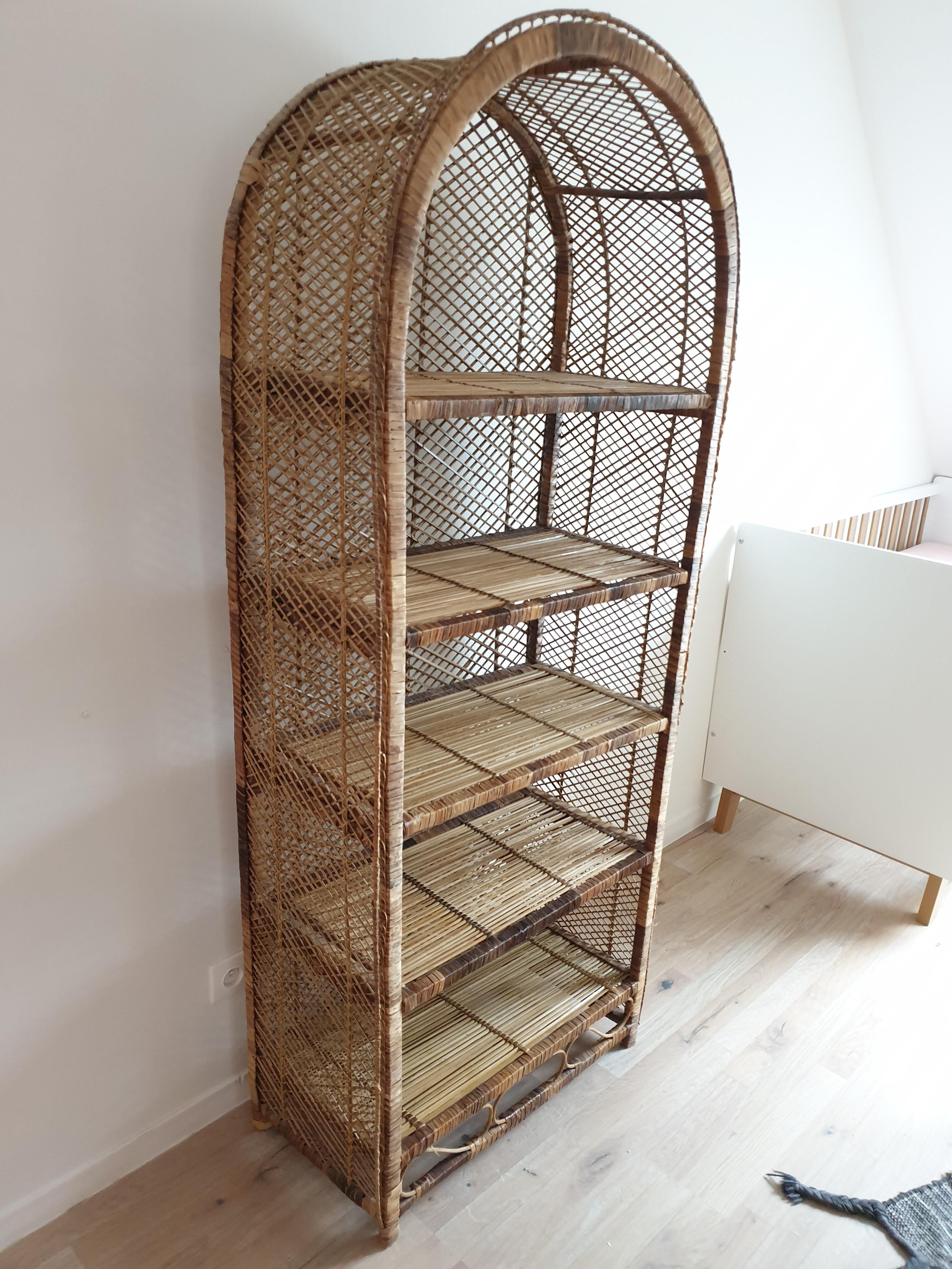 Shelf in rattan style Emmanuelle