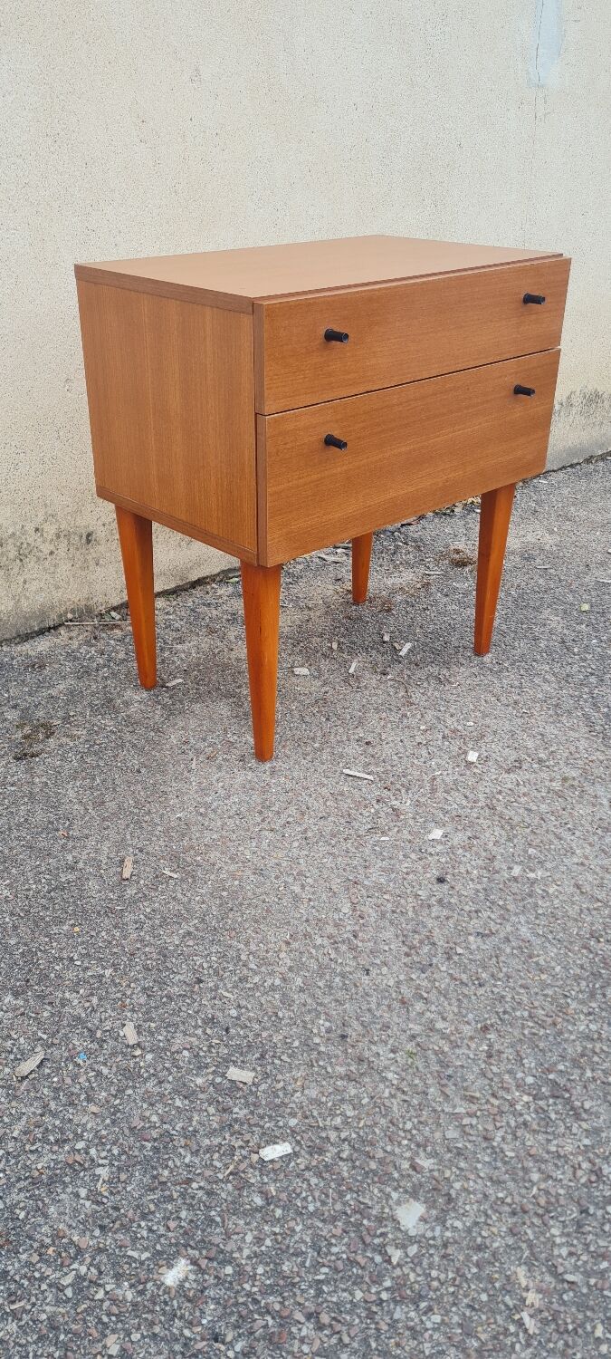 Scandinavian bedside table 1970