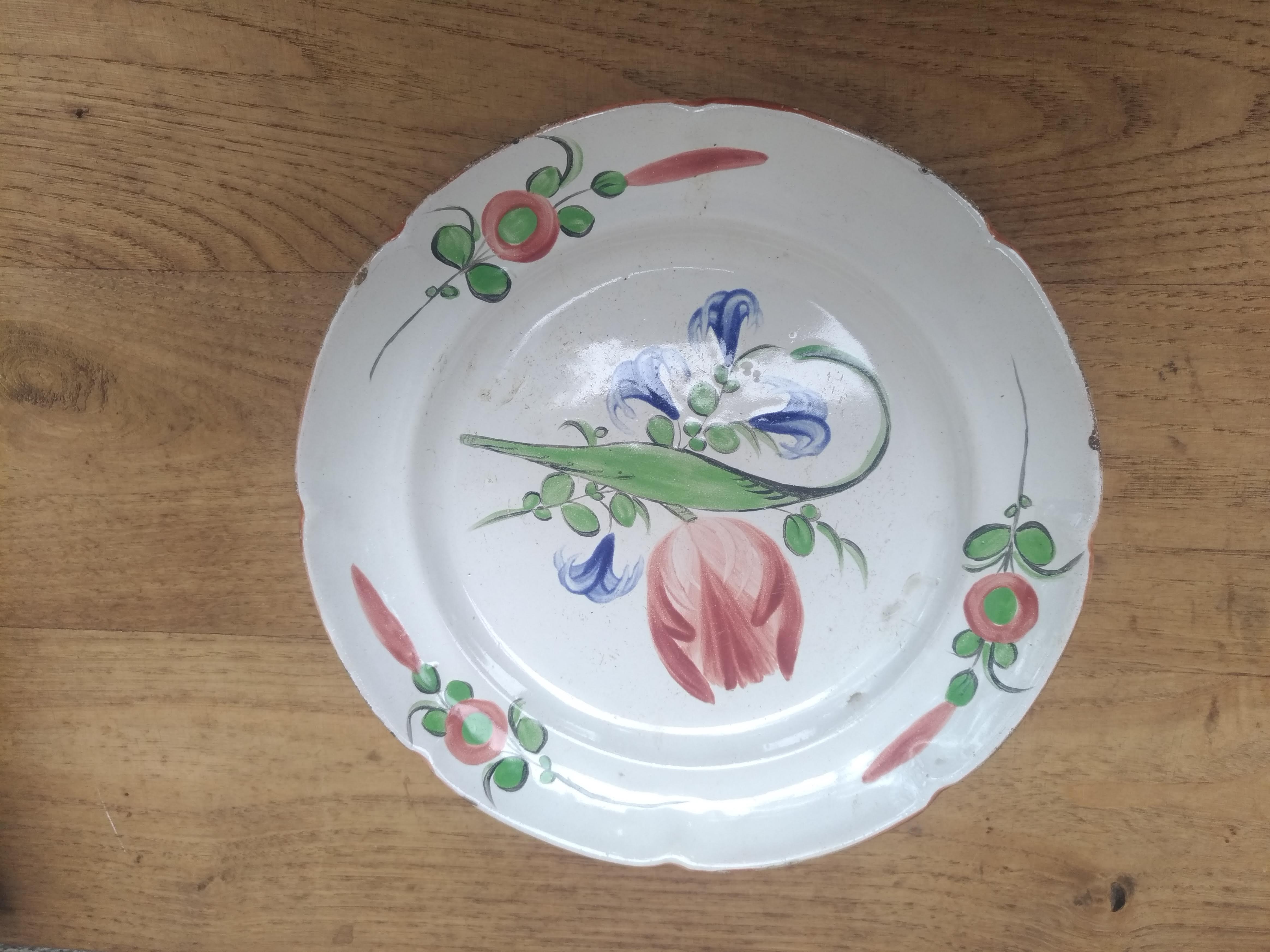 Old porcelain plate