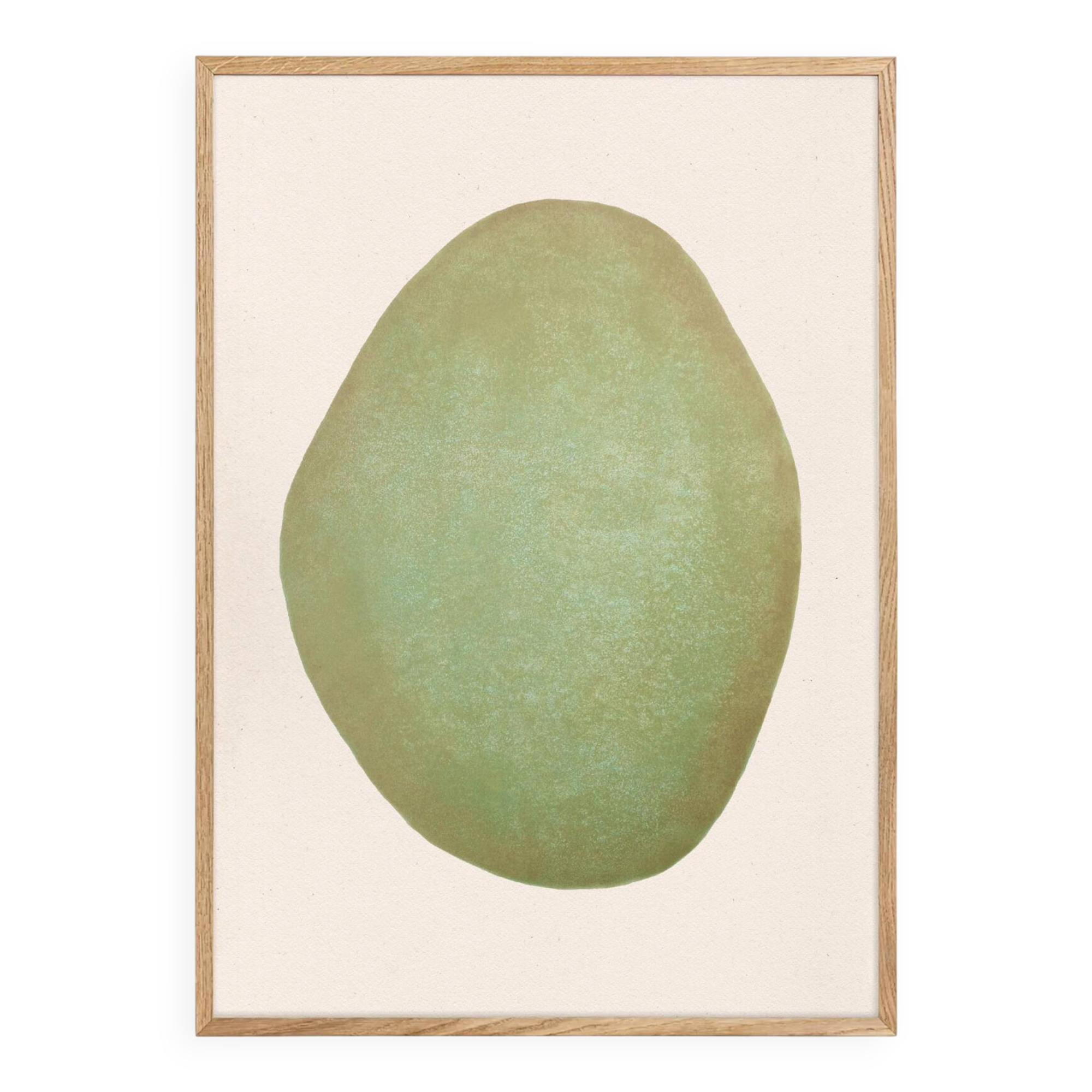 Large painting 50x70cm illustration pebble signed Eawy