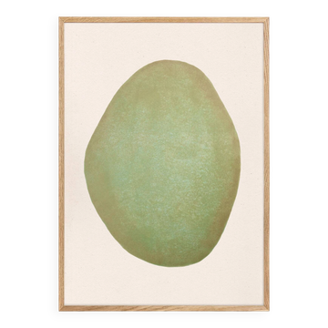 Large painting 50x70cm illustration pebble signed Eawy