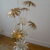 Vintage floral floor lamp Hans Kogl
