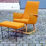 Scandinavian years 50-60 rocking orange