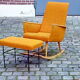 Scandinavian years 50-60 rocking orange
