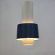 Old Danish design lamp in white/gray and blue colours - Denmark 60's
