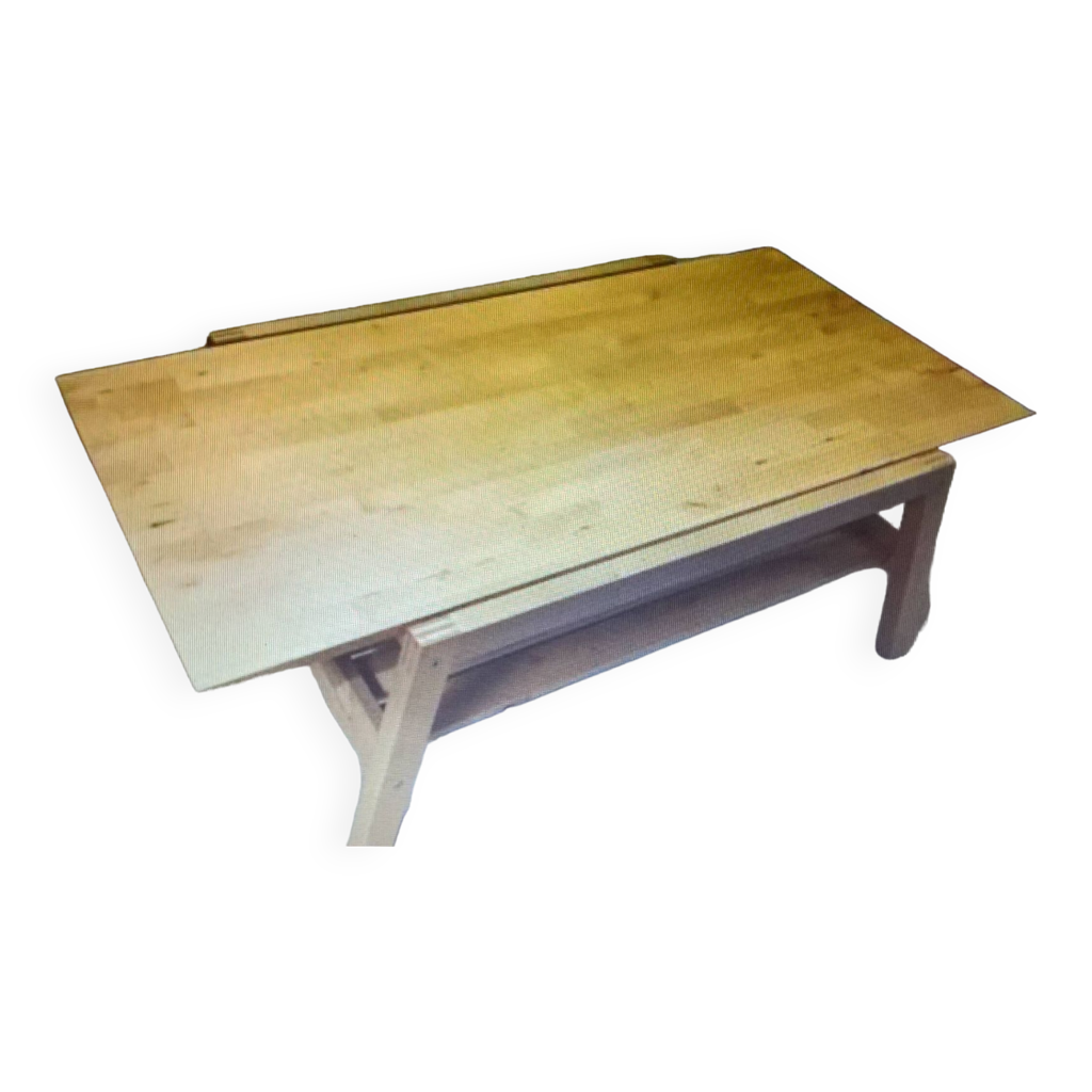 Table basse ikea en bois clair Selency