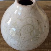 Petit vase boule / soliflore style Raku / Wabi sabi