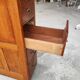 Oak filing cabinet with 4 drawers, year 40-50