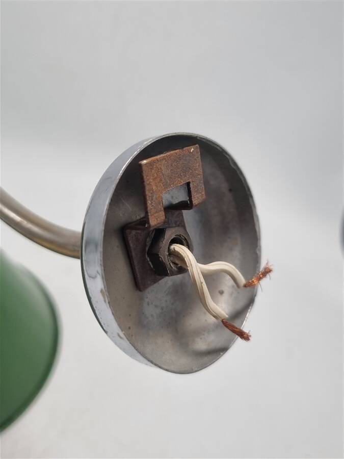 Enameled sheet metal wall light