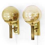 Pair of wall lights/sconces by Svend Mejlstrøm for Mejlstrøm Belysning. Denmark 1960s