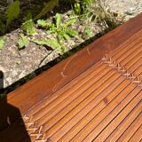 Table d’appoint / console en bois style indonésien