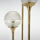 1970's italian metal & glass floor lamp