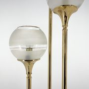 1970's italian metal & glass floor lamp