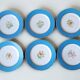 6 dessert plates in porcelain Old Paris 19th century