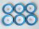 6 dessert plates in porcelain Old Paris 19th century