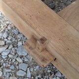 Farm table solid oak raw wood