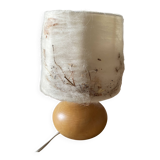 1970s wooden ball lamp