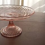 Pink glass shower bowl