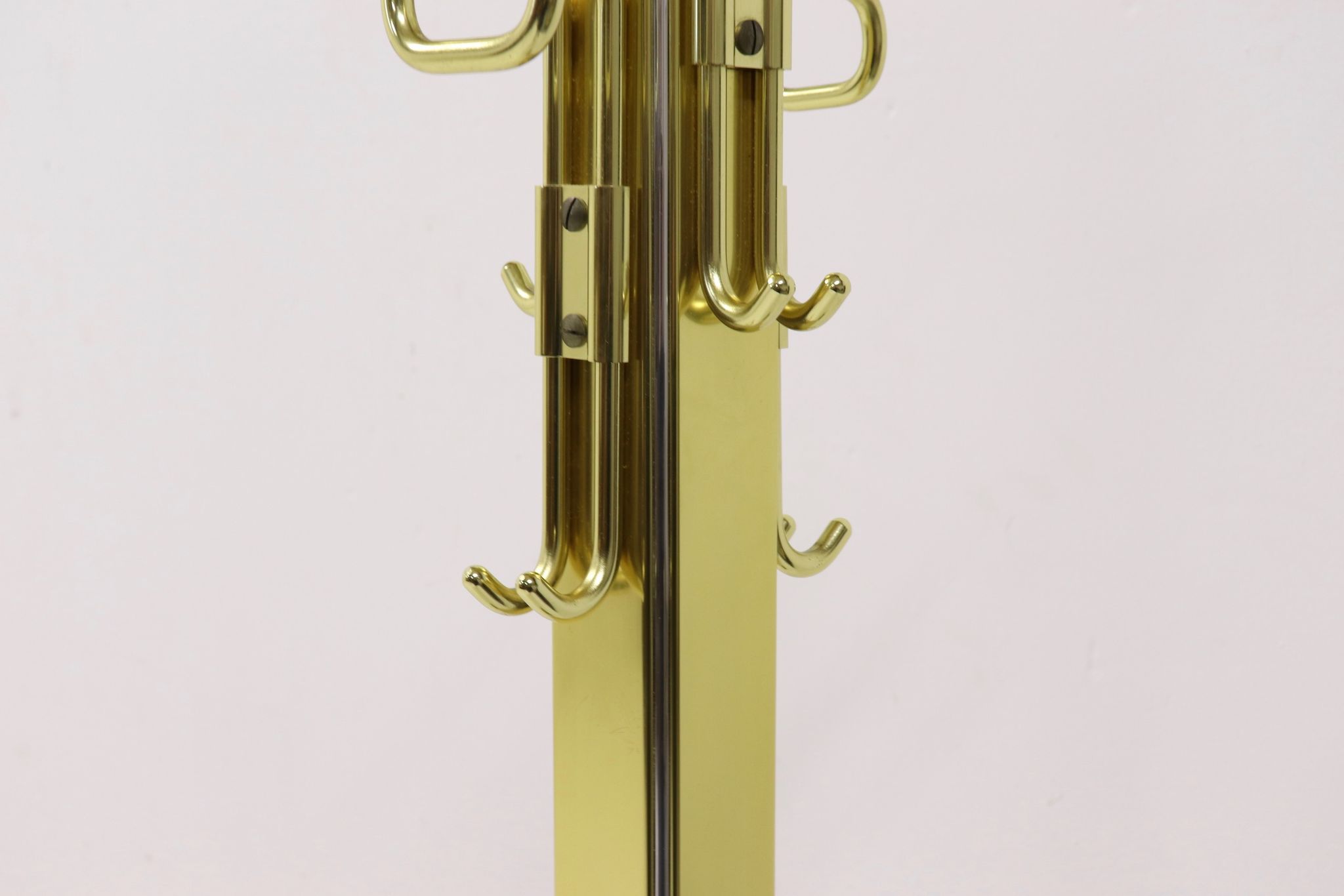 Porte-manteau mi-siècle en laiton chromé Belgo Chrom 1970